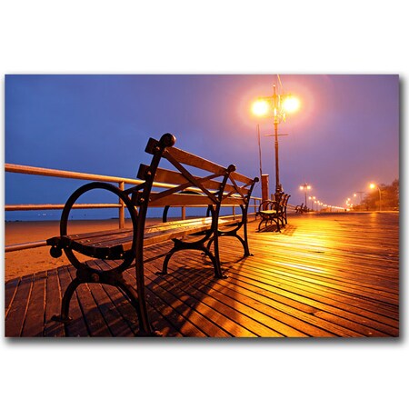 Trademark Fine Art CATeyes 'Boardwalk' Canvas Art, 18x24 MZ028-C1824GG